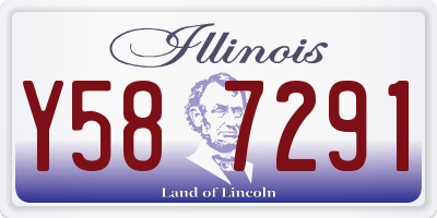 IL license plate Y587291