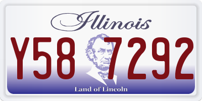 IL license plate Y587292