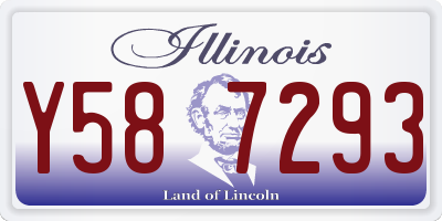 IL license plate Y587293