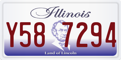 IL license plate Y587294