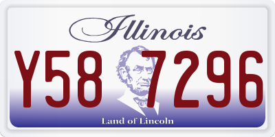 IL license plate Y587296