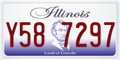 IL license plate Y587297