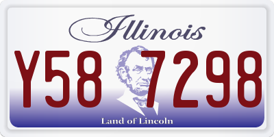 IL license plate Y587298