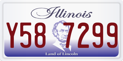 IL license plate Y587299