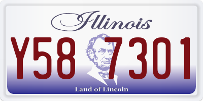 IL license plate Y587301