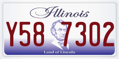 IL license plate Y587302