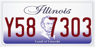 IL license plate Y587303