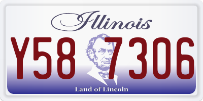 IL license plate Y587306