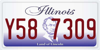 IL license plate Y587309