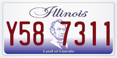IL license plate Y587311