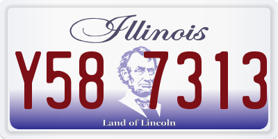 IL license plate Y587313