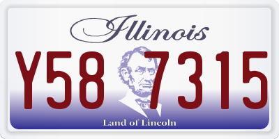 IL license plate Y587315