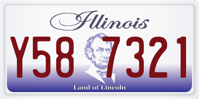 IL license plate Y587321