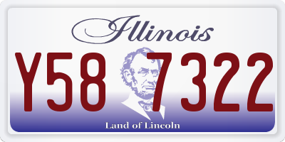 IL license plate Y587322