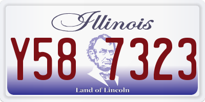 IL license plate Y587323