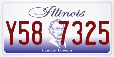 IL license plate Y587325