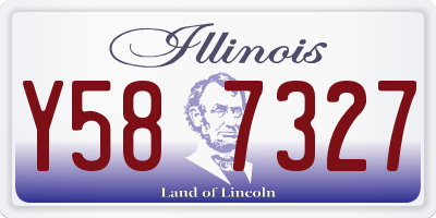 IL license plate Y587327