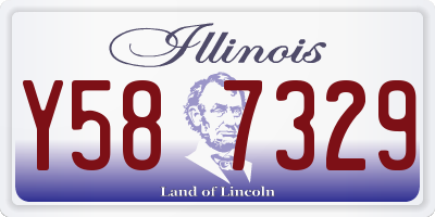 IL license plate Y587329