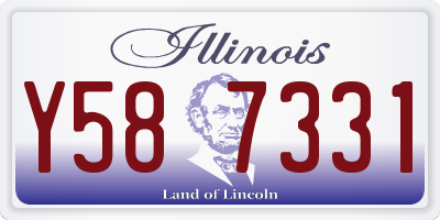 IL license plate Y587331