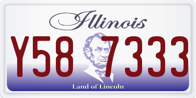 IL license plate Y587333