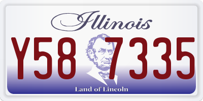 IL license plate Y587335