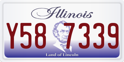 IL license plate Y587339