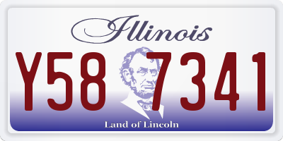 IL license plate Y587341