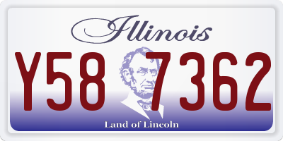 IL license plate Y587362