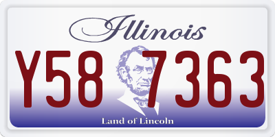 IL license plate Y587363
