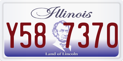 IL license plate Y587370