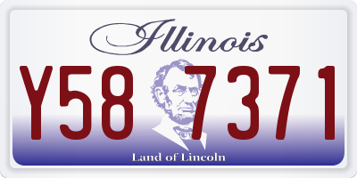 IL license plate Y587371