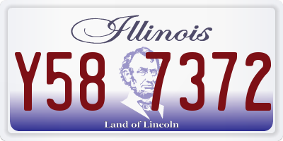 IL license plate Y587372