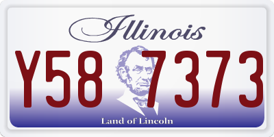 IL license plate Y587373