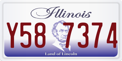 IL license plate Y587374