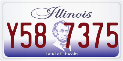 IL license plate Y587375