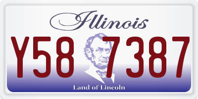 IL license plate Y587387