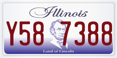 IL license plate Y587388