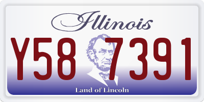 IL license plate Y587391