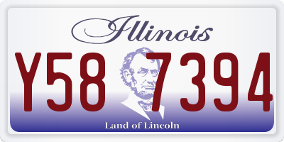 IL license plate Y587394