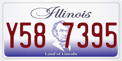 IL license plate Y587395