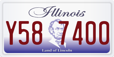 IL license plate Y587400