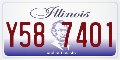 IL license plate Y587401