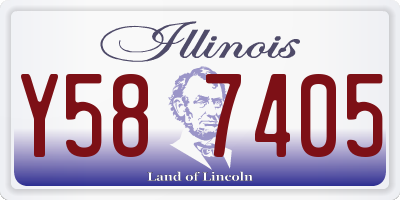 IL license plate Y587405