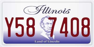 IL license plate Y587408