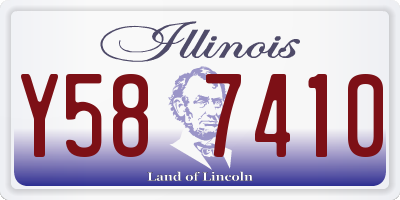 IL license plate Y587410