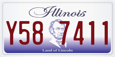 IL license plate Y587411