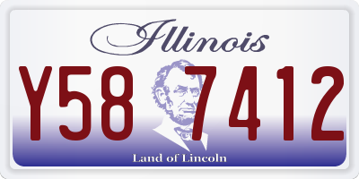 IL license plate Y587412