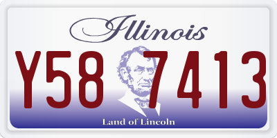 IL license plate Y587413