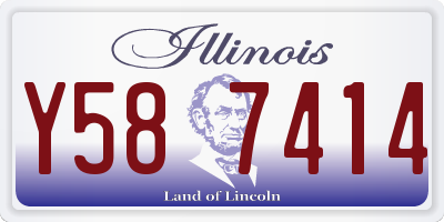 IL license plate Y587414