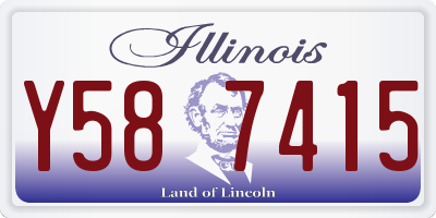 IL license plate Y587415